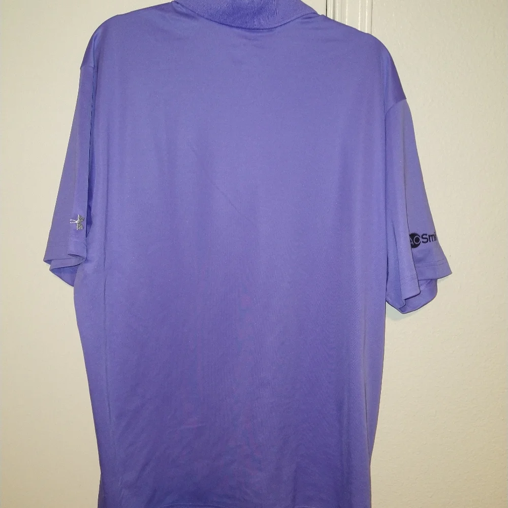 Under Armour Loose Heatgear Short Sleeve Polo Shirt Men's sz XL - Picture 2 of 7